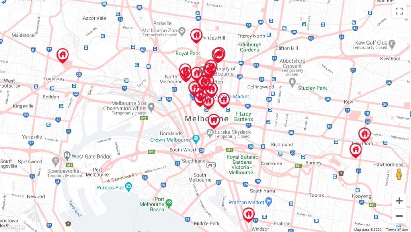 Melbourne Map