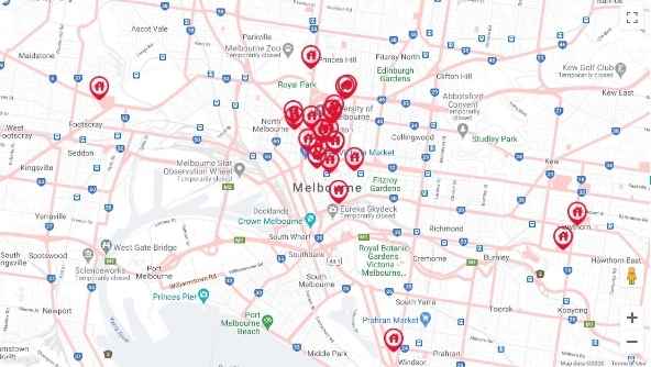 Melbourne (City) Map