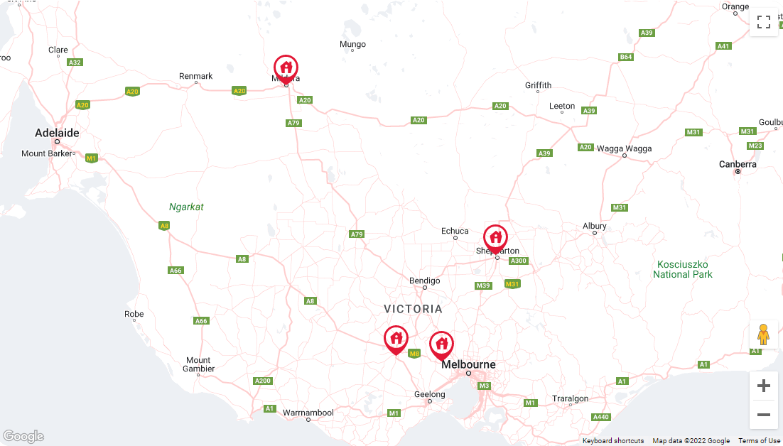 Regional Victoria Map